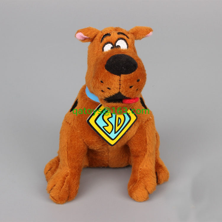 8inch 元のブラウンの漫画のプラシ天のおもちゃの Scooby Doo のモデルの姿勢のぬいぐるみ
