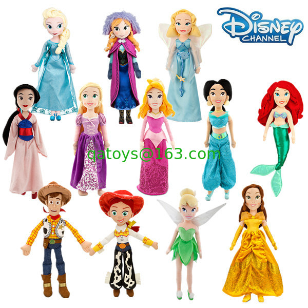 Family Cartoon Stuffed Plush 50cm 元のディズニーの王女のおもちゃ