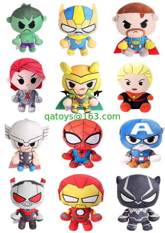 Original Marvel / Spiderman / Iron Man / Thor Stuffed Plush Toys 10inch