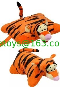 寝具のためのプラシ天のTiggerの頭部が付いているオレンジ美しいディズニーTiggerの枕プラシ天のクッションそして枕