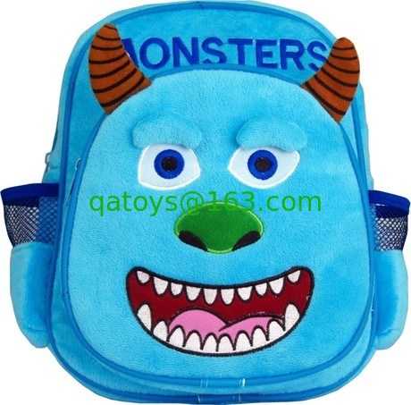 子供および昇進のための青いモンスター大学 Sulley の子供のバックパックのランドセル、