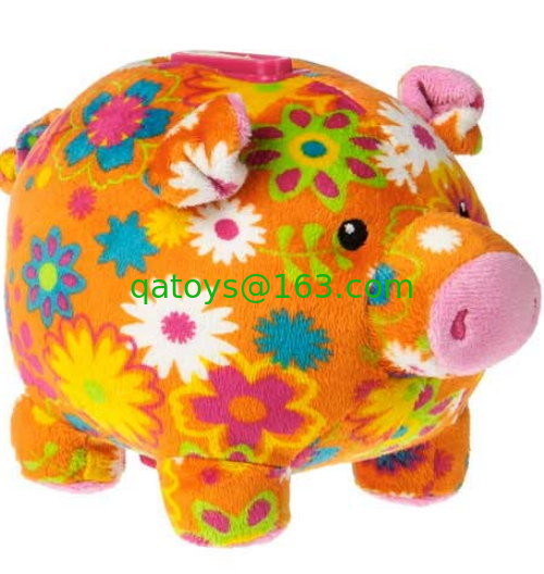 18cm のかわいいブタの貯金箱の Moneky の硬貨コレクションのための銀行によって詰められるプラシ天のおもちゃ